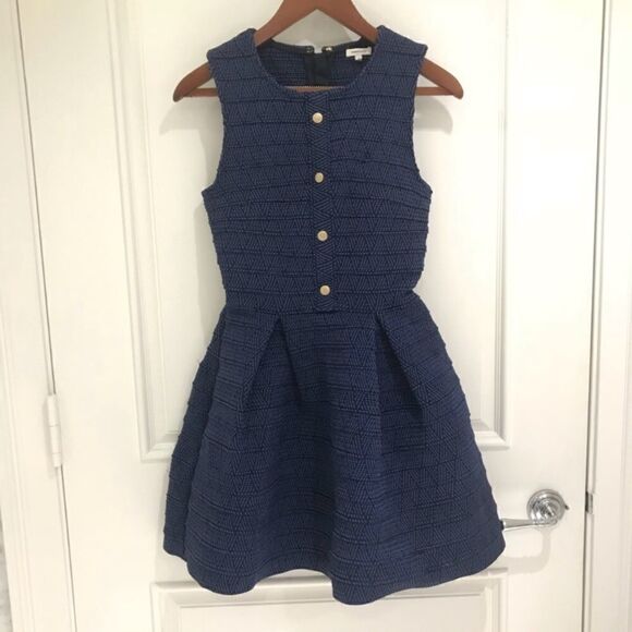 Manoush Sz 38 Robe Elastic Dress blue RETAIL $720 - Picture 2 of 8